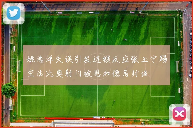 姚浩洋失误引发连锁反应张玉宁踢空法比奥射门被恩加德乌封堵